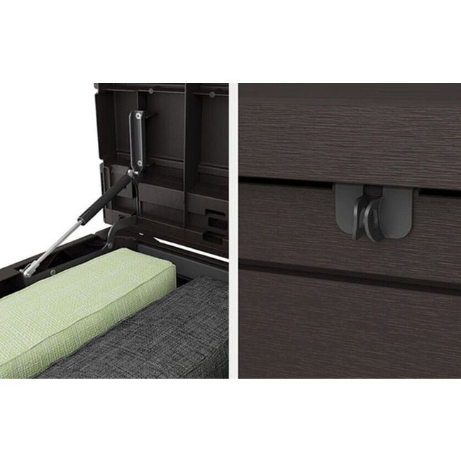 Keter Ontario XXL Deck Box - Brown - 870L - Image 5