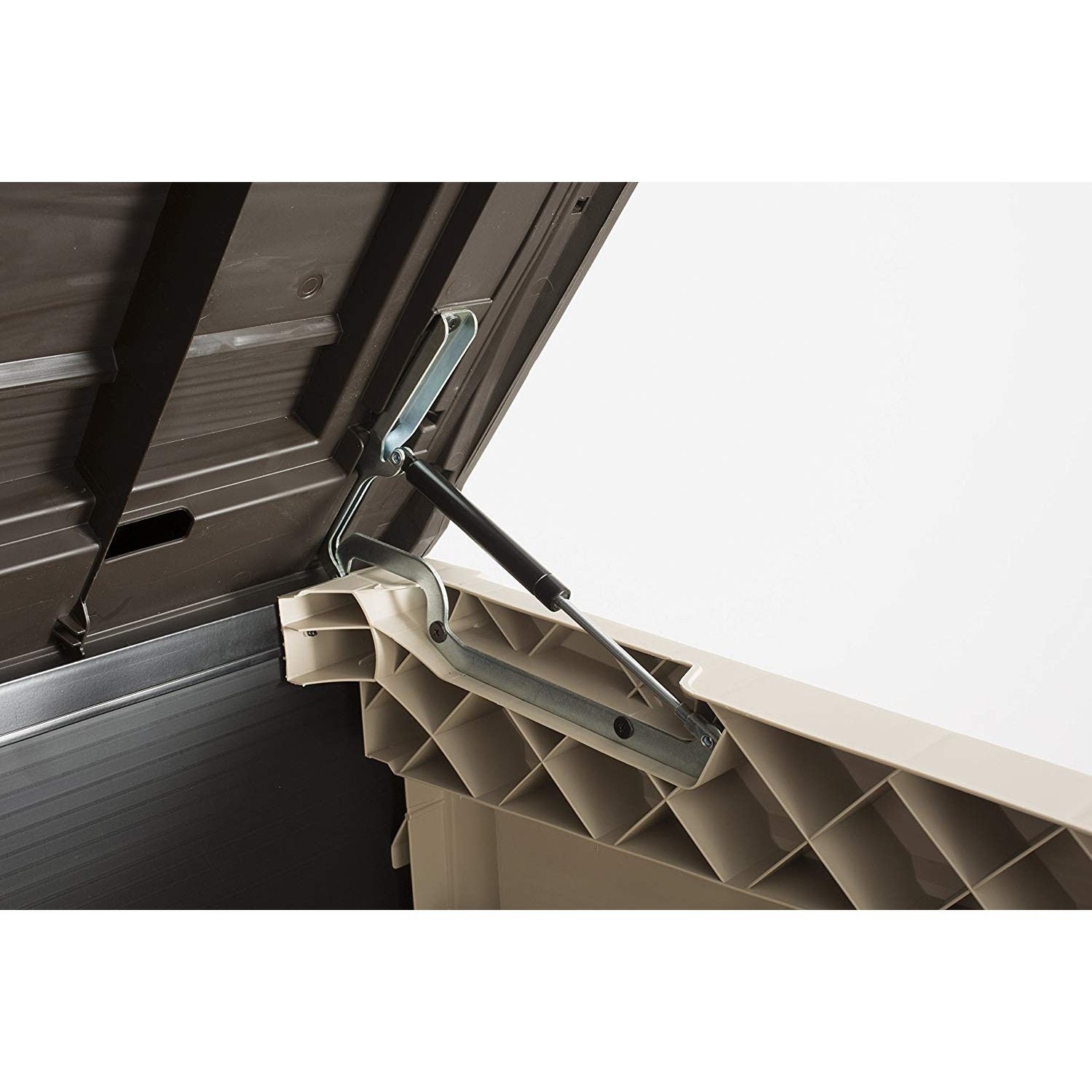 Keter Store It Out Max 1200L Outdoor Garden & Wheelie Bin Storage Shed - Beige & Brown - Image 9