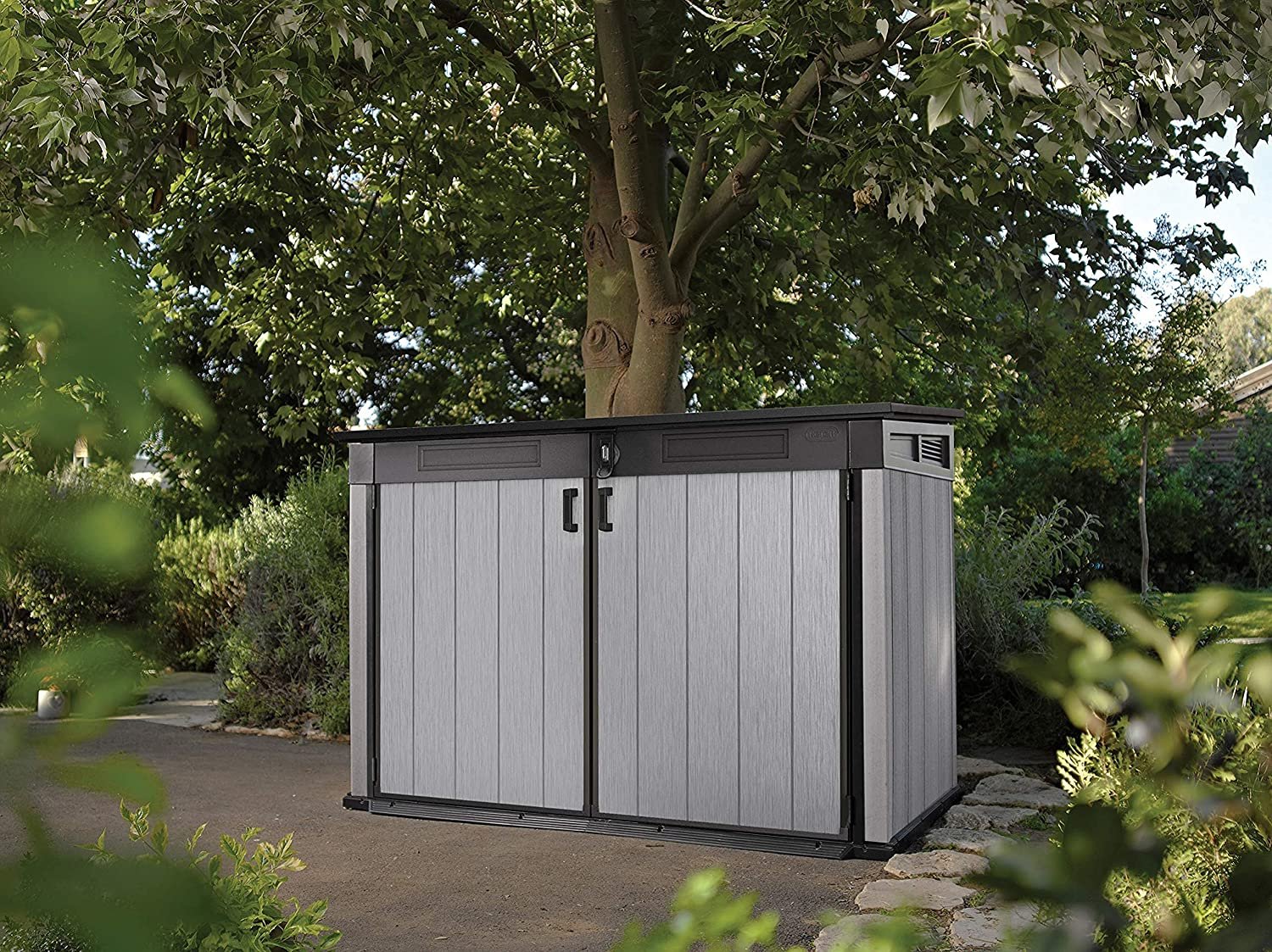 Keter Grande Store 2020L Storage Shed - Grey - Image 4