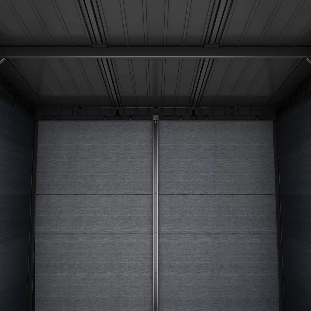 Keter 11x 7 Cortina Heavy Duty Plastic Pent Shed – Dark Grey - Image 7