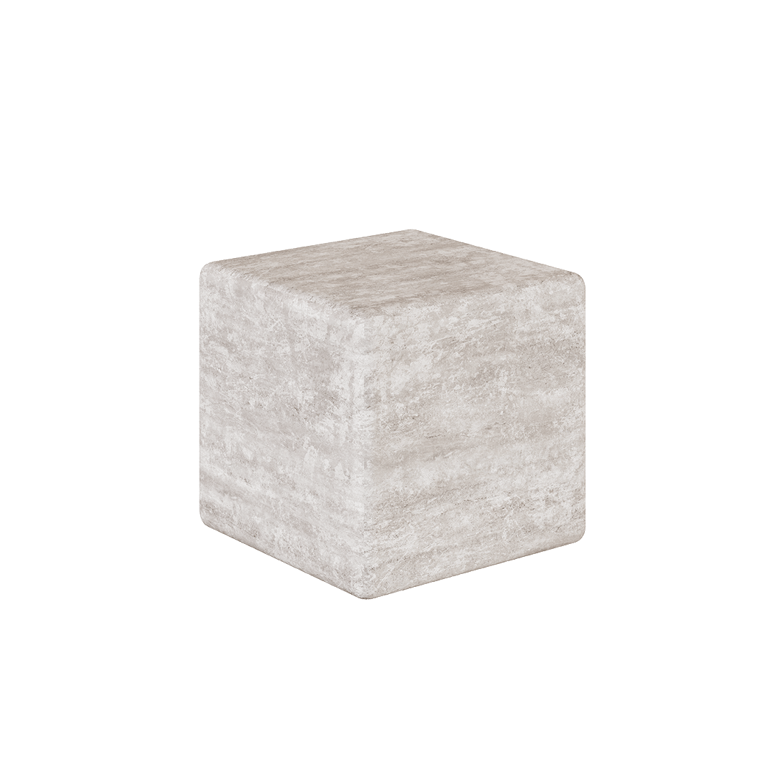 Cerazo Travertine Coffee Table, White - Image 3