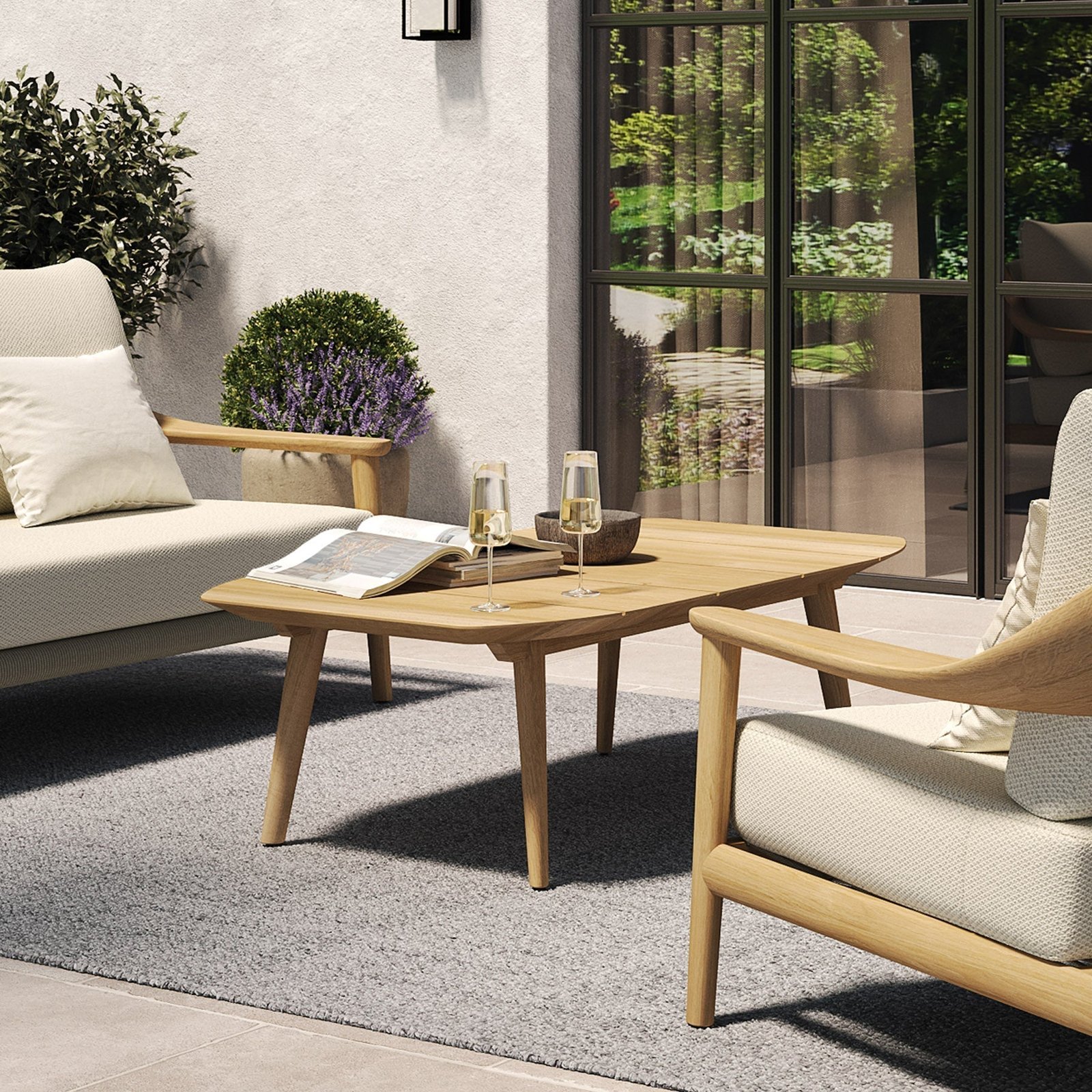 N1 Coffee Table Light Teak - Image 2