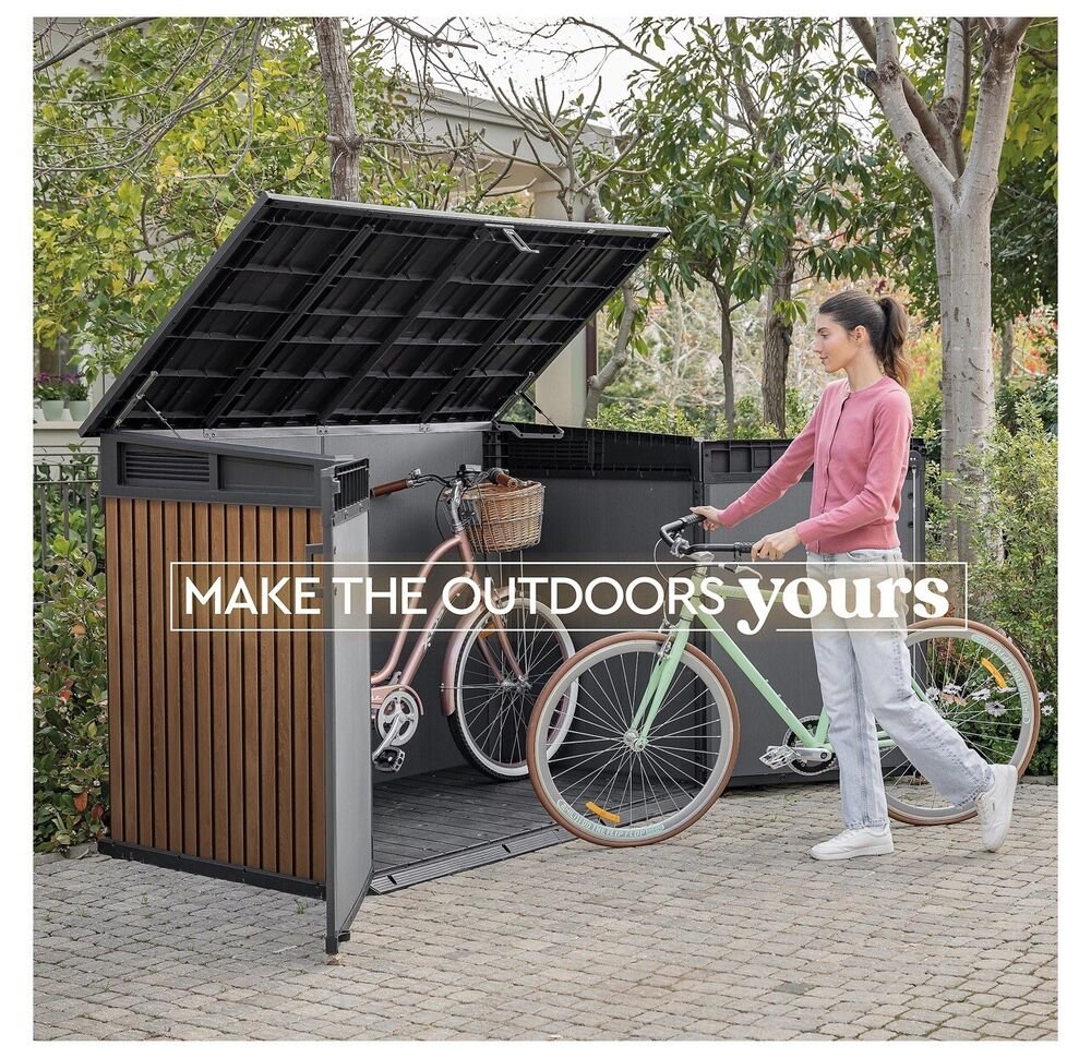 Keter Signature Decocoat Walnut Effect 6x3 Garden storage Shed 2020L - Image 9