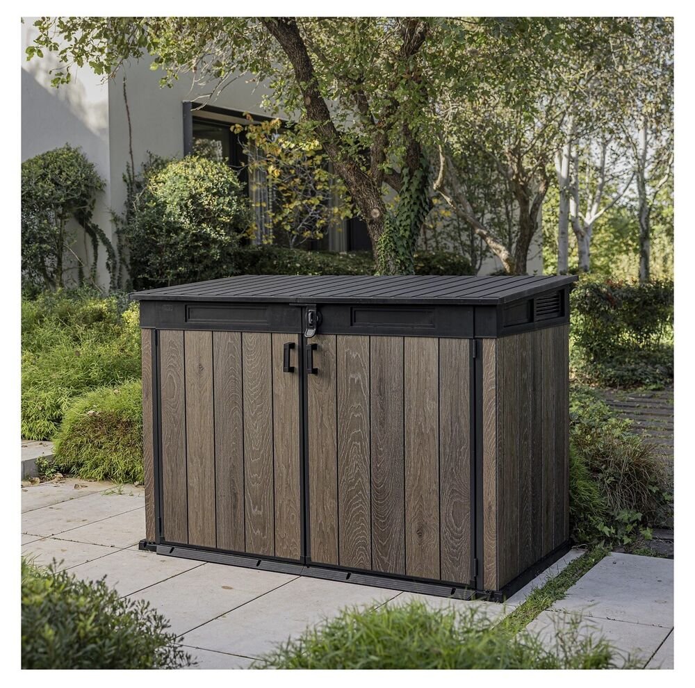 Keter Signature Decocoat Walnut Effect 6x3 Garden storage Shed 2020L