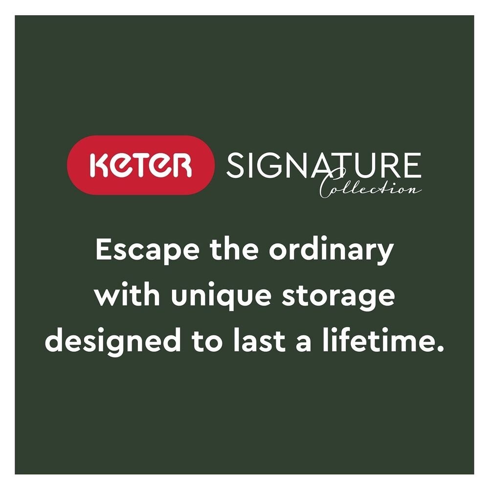 Keter Signature Decocoat Walnut Effect 6x3 Garden storage Shed 2020L - Image 3